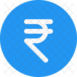 256x256 Rupee Icon Of Flat Style