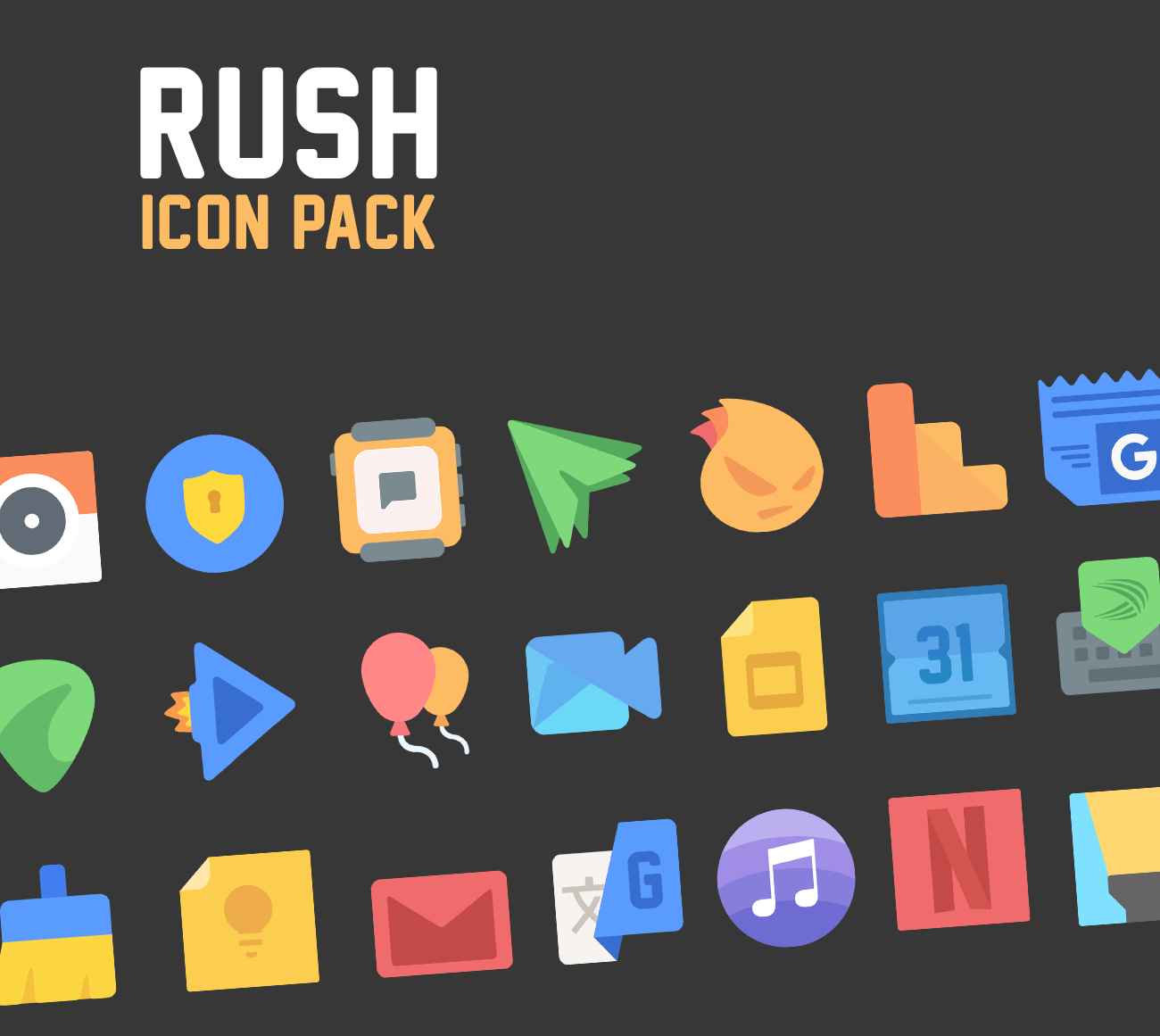 1300x1161 Rush Icon Pack Adamant Pixel Wants To Rock Your Android