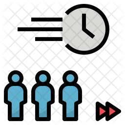 256x256 Rush Icon Of Colored Outline Style