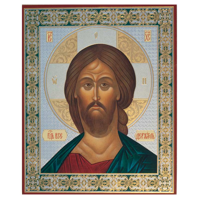 800x800 Russian Icon Christ Pantocrator