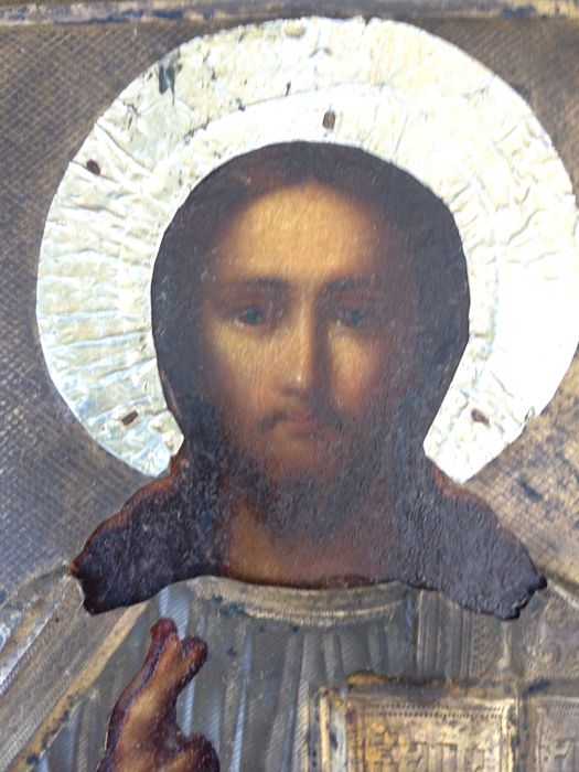 525x700 Russian Icon Of Jesus Christ Pantocrator From The Second Half