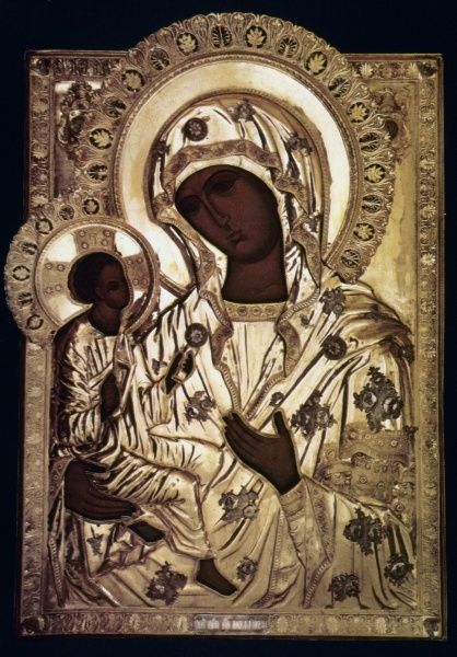 418x600 Our Lady Of Yevsemanisk Russian Icon, Century
