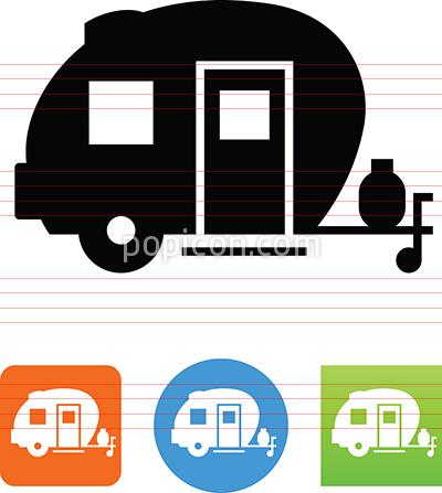 400x447 Rv Camper Trailer Icon