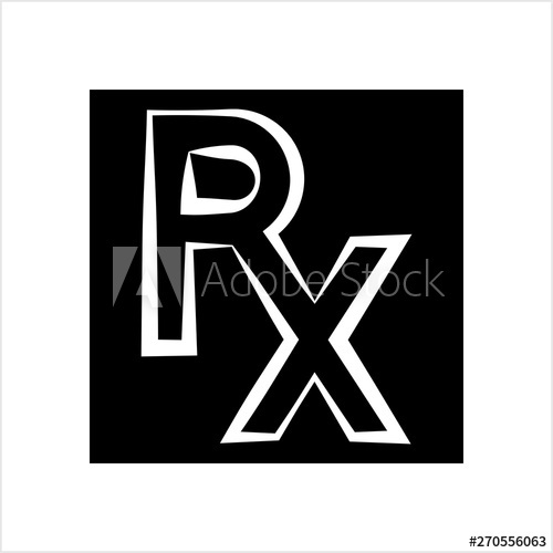 500x500 Rx Icon, Rx Pharmacy Icon, Rx Medical Prescription Icon, Rx