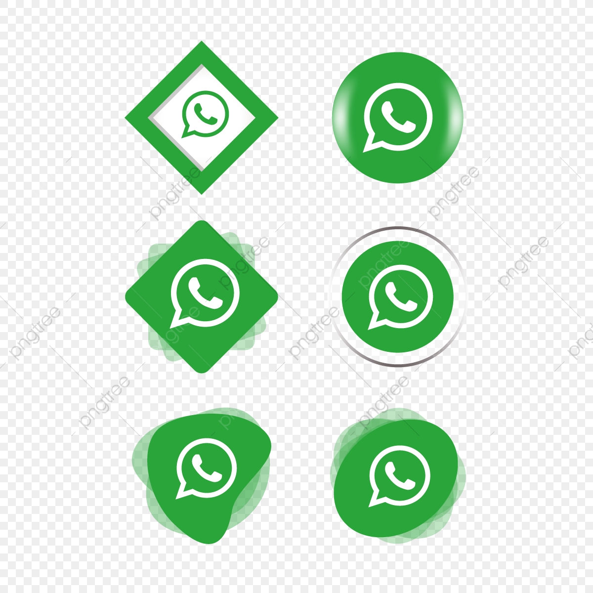 1200x1200 Whatsapp Whats App Icon Logo Collection Set Social Media Vector
