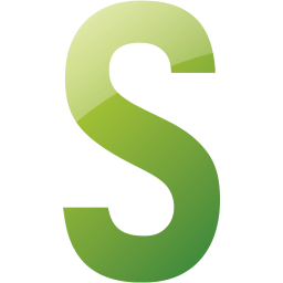 256x256 Web Green Letter S Icon