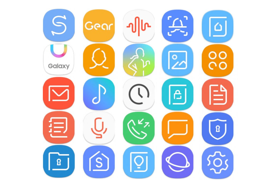 1100x750 Samsung Goes Minimalist With Leaked Galaxy Icons And Ui