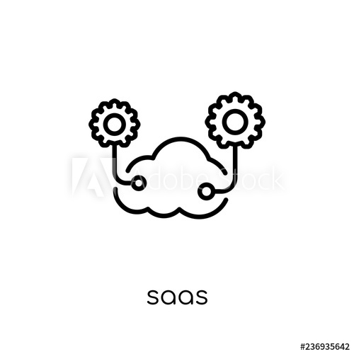 Saas Icon Trendy Modern Flat Linear Vector Saas Icon On White 500x500 Saas Icon Trendy Modern Flat Linear Vector Saas Icon On White