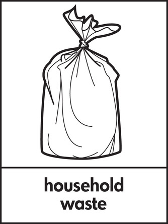 334x445 Household Waste Signage
