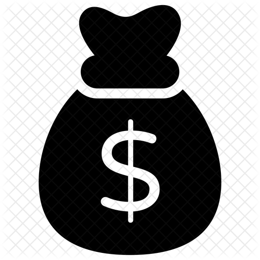 512x512 Money Sack Icon Of Glyph Style