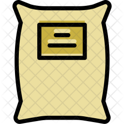 256x256 Sack Icon Of Colored Outline Style