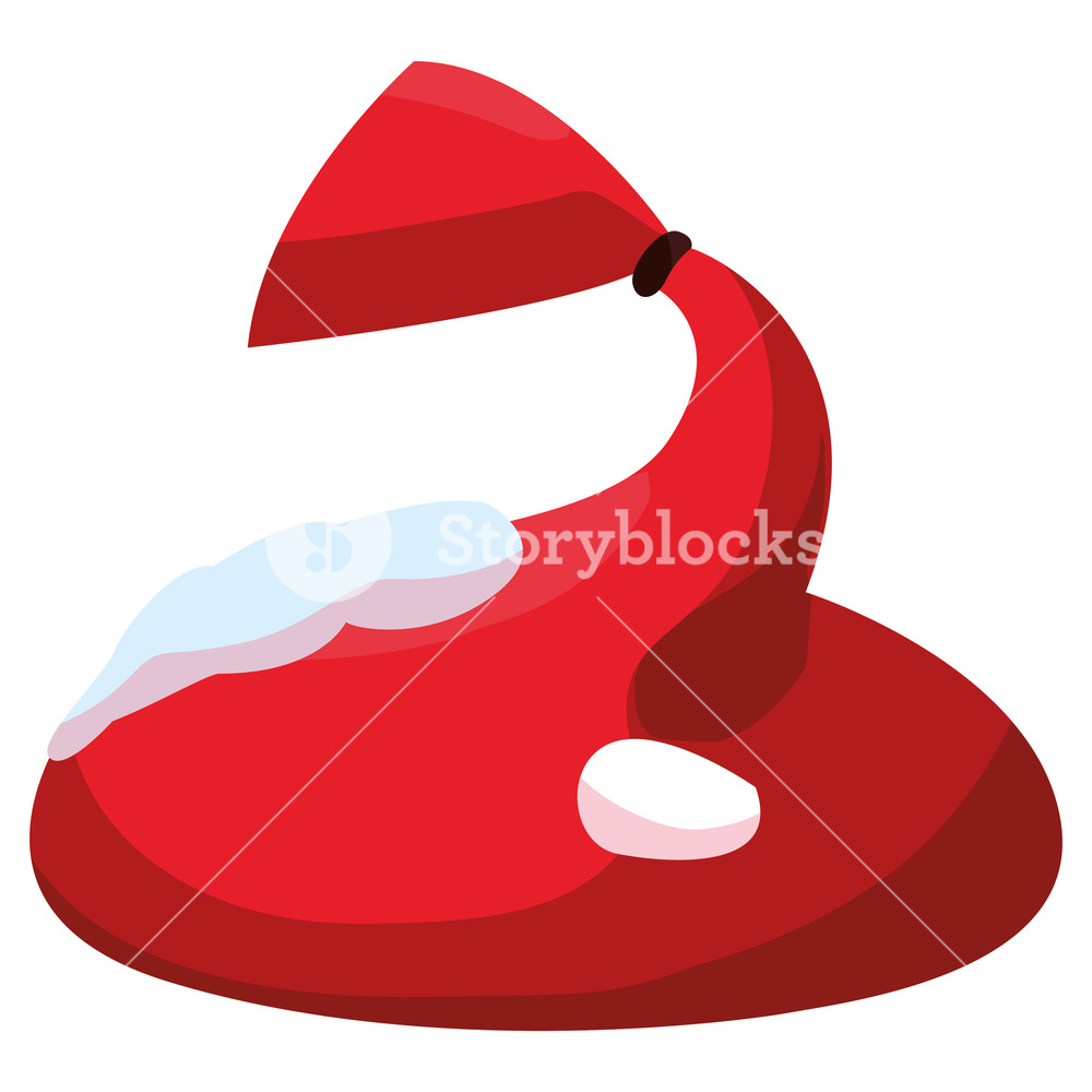 1000x1000 Santa Claus Sack Icon Over White Background, Vector Illustration