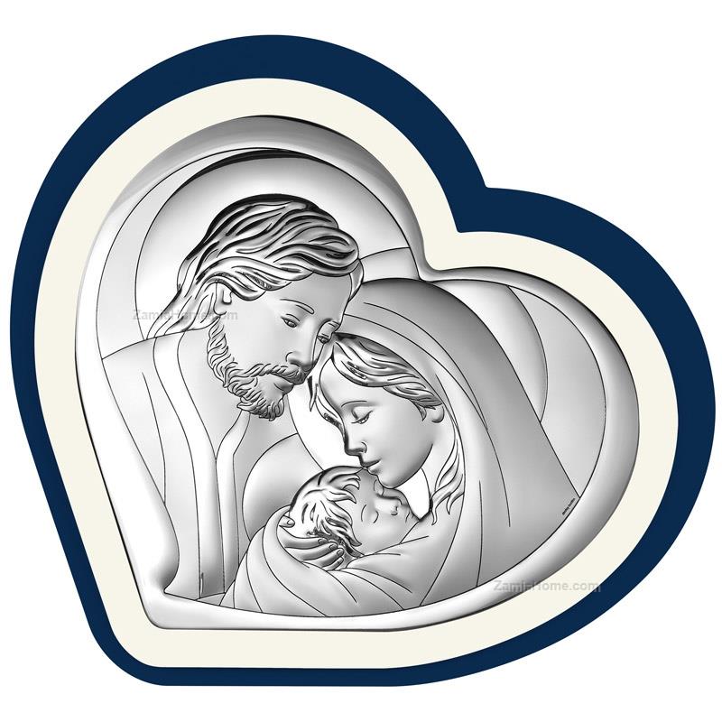 800x800 Icon Bedside Heart Holy Family Beltrami Cm Silver Plate