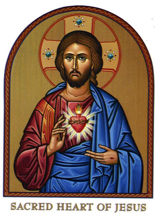 320x441 Sacred Heart Of Jesus Icon Decal