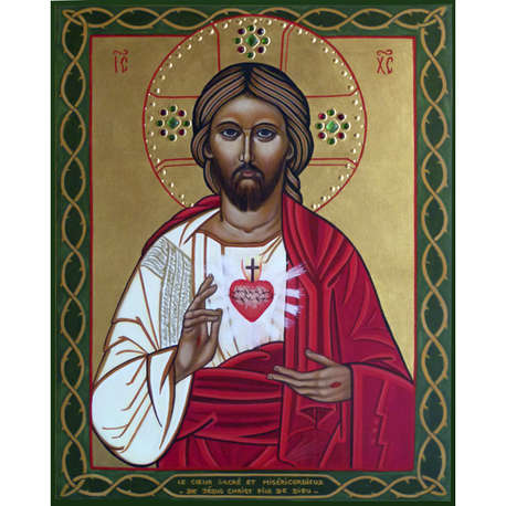 Religious Icon Sacred And Merciful Heart Of Jesus 458x458 Religious Icon Sacred And Merciful Heart Of Jesus