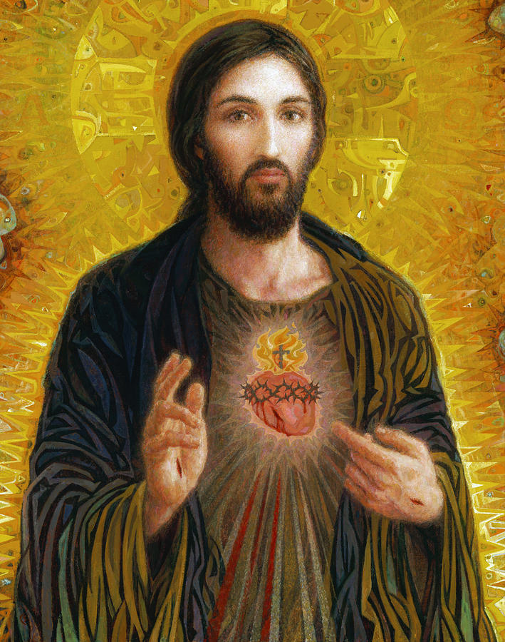 709x900 Sacred Heart Of Jesus Painting