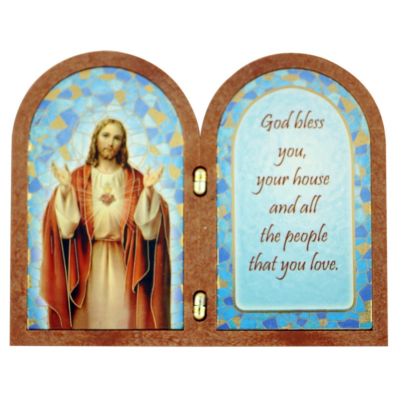 800x800 A Blessing Plaque With The Sacred Heart Of Jesus
