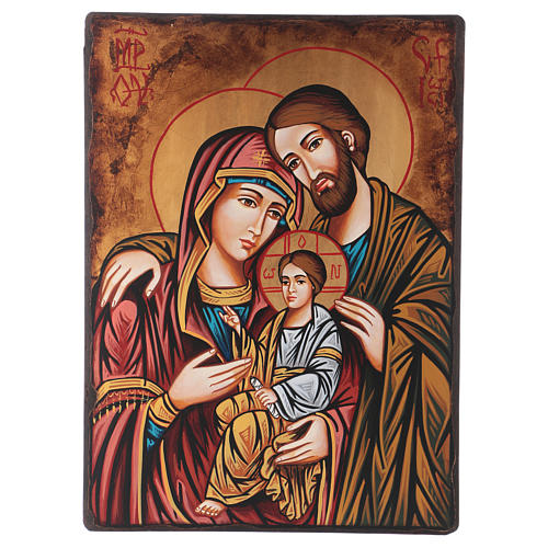 500x500 Romanian Sacred Icon Holy Family, Hand Painted Cm Online