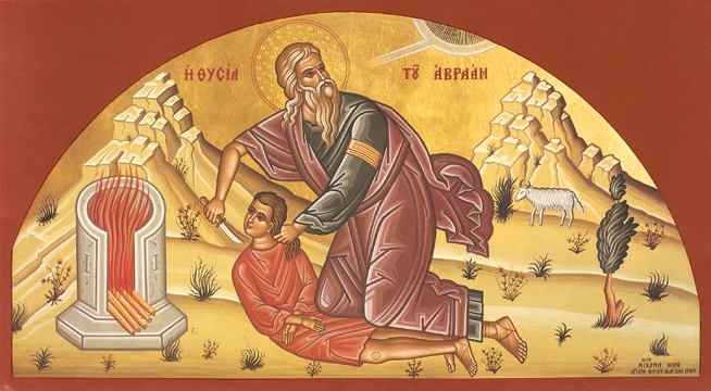 654x360 Icon Of The Sacrifice Of Abraham