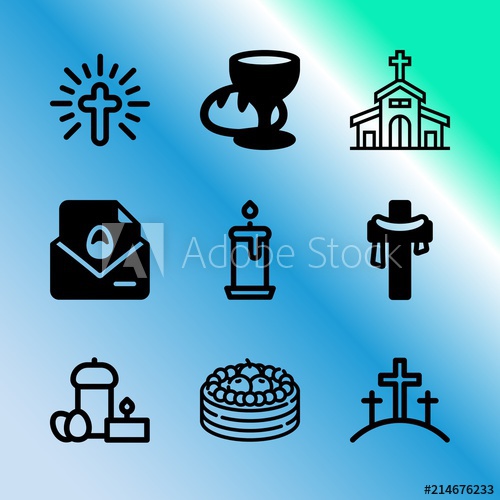 500x500 Vector Icon Set About Easter With Icons Related To Mountain