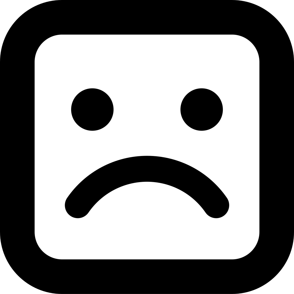 980x980 Sad Face Png Icon Free Download