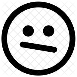 256x256 Sad Face Icon Of Line Style