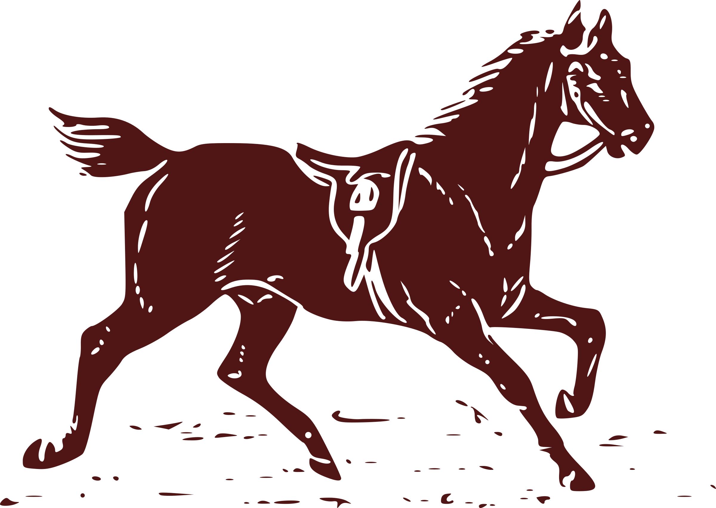 2400x1704 Horse With Saddle Icons Png