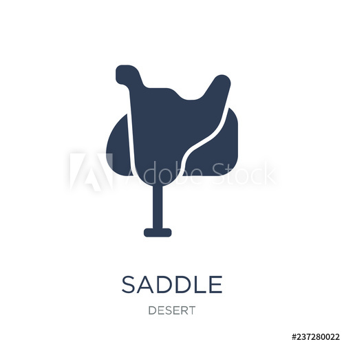 500x500 Saddle Icon Trendy Flat Vector Saddle Icon On White Background