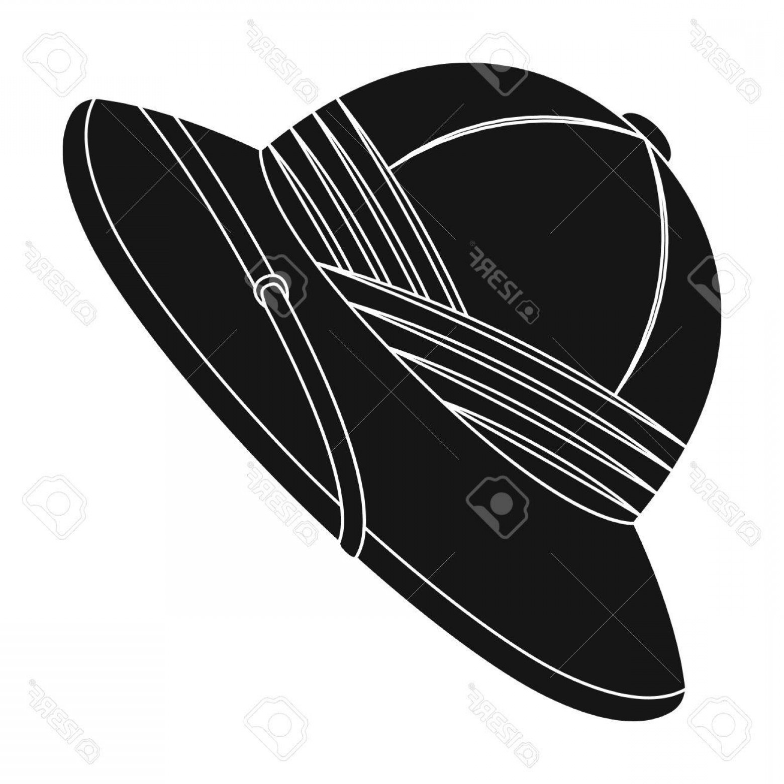 1560x1560 Safari Hat Vector Black Cultracing