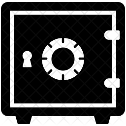 Bank Safe Icon Of Glyph Style 256x256 Bank Safe Icon Of Glyph Style
