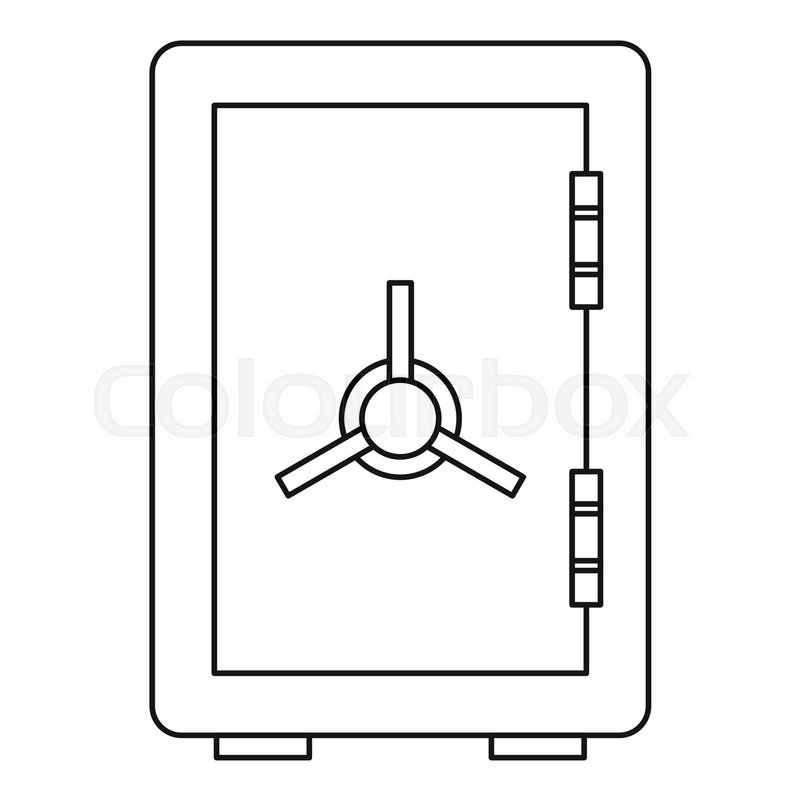 Safe Icon Outline Illustration Of Stock Vector Colourbox 800x800 Safe Icon Outline Illustration Of Stock Vector Colourbox