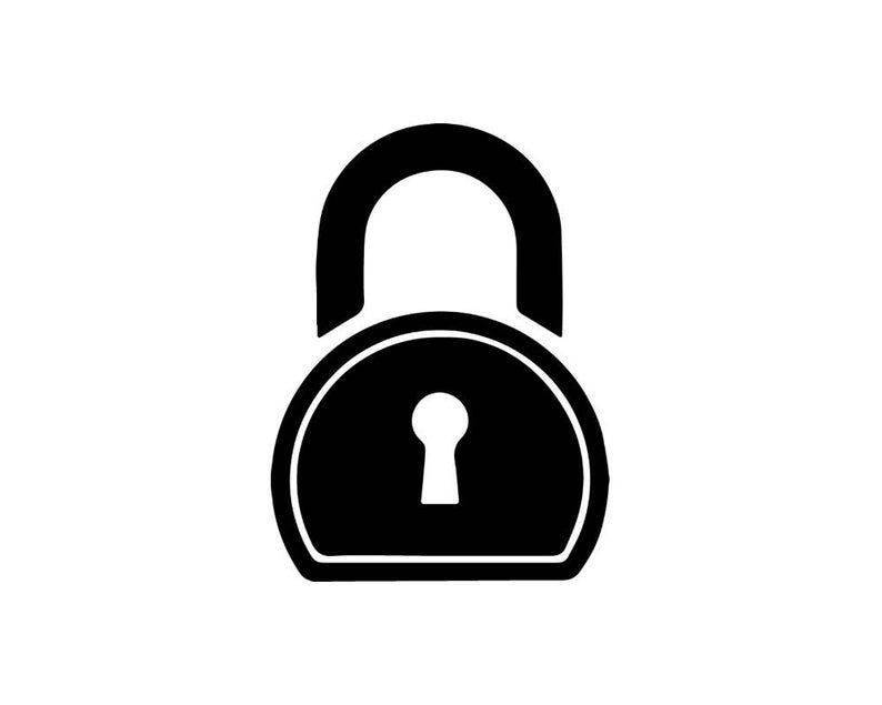 794x635 Lock Security Padlock Symbol Icon Protection Web Safety Sign Etsy