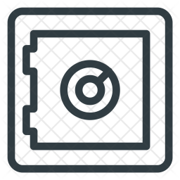 256x256 Safe Icon Of Line Style