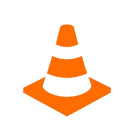 450x450 Orange Safety Cone Vector Icon Royalty Free Vector Graphics