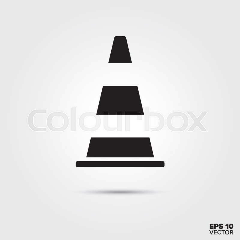 800x800 Traffic Safety Cone Glyph Icon Vector Stock Vector Colourbox