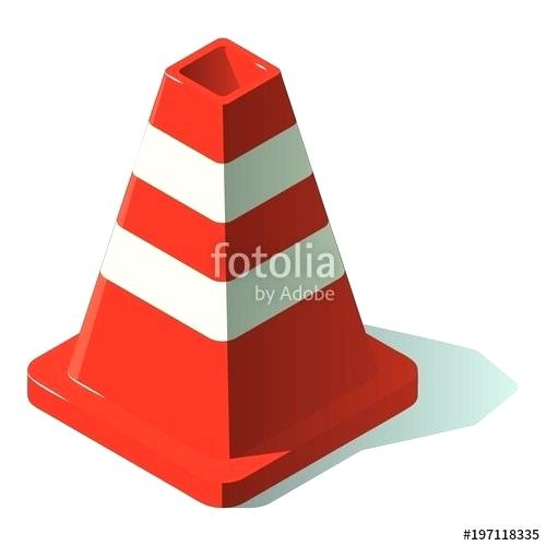 500x500 Construction Cone Icon Isometric Style Conestoga Cones Near Me