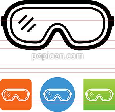 400x390 Safety Goggles Icon