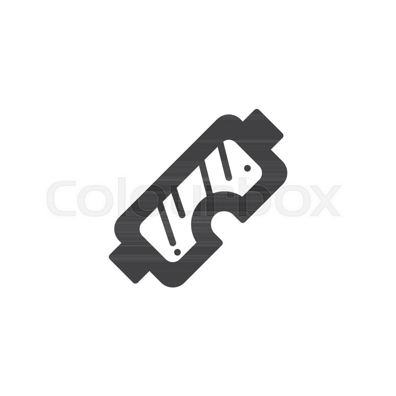 800x800 Safety Glasses Icon Vector, Filled Stock Vector Colourbox