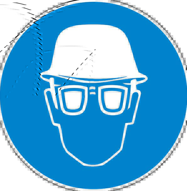 596x609 Eye Protection, Safety Glasses, Spectacles, Head Protection