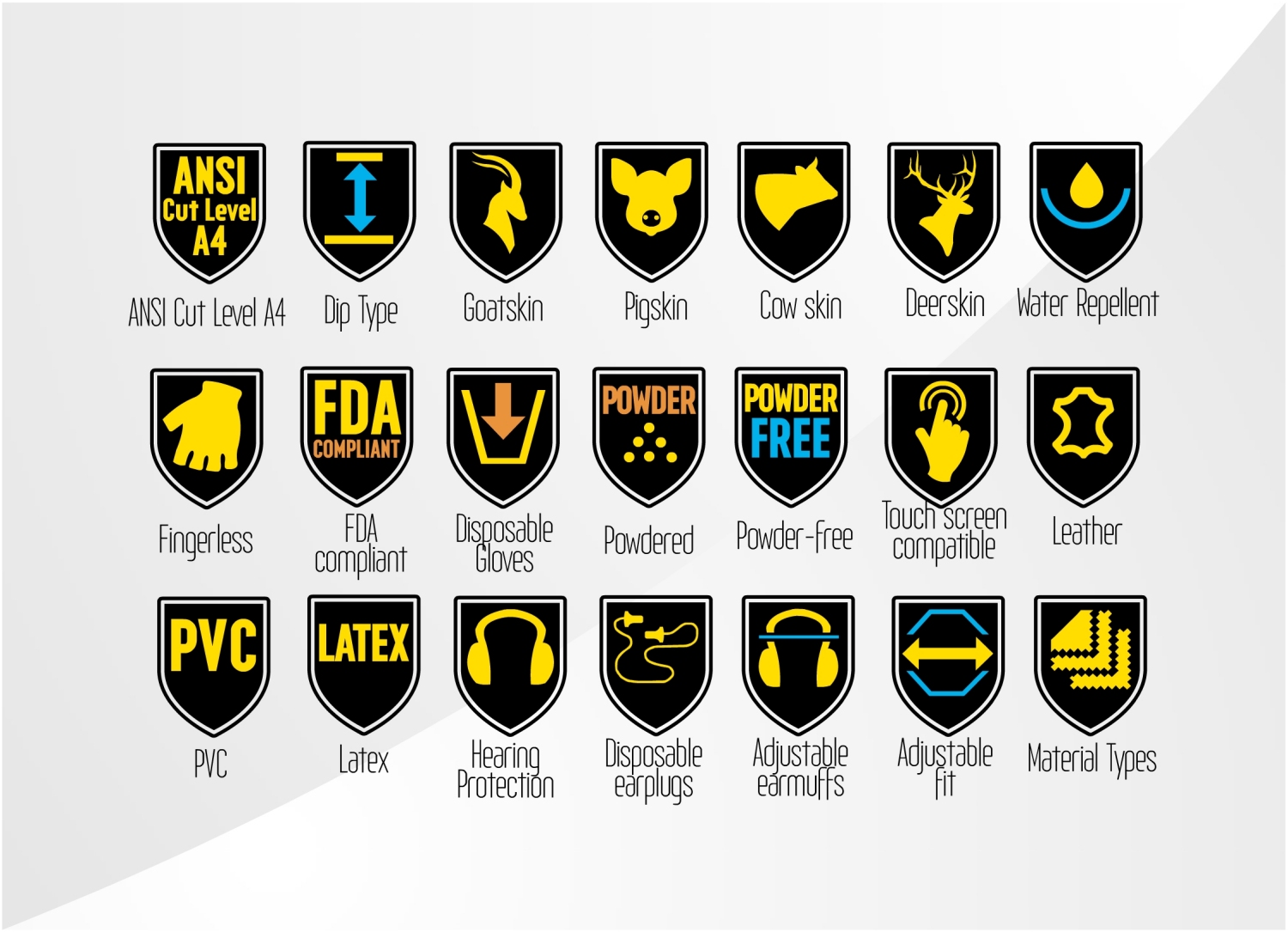 1500x1085 Serious, Masculine, Safety Icon Design For Global Glove Safety