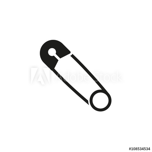 500x500 Safety Pn Vector Design Safety Pin Symbol Web Graphic