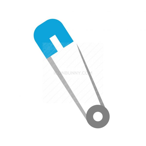 600x600 Safety Pin Flat Multicolor Icon
