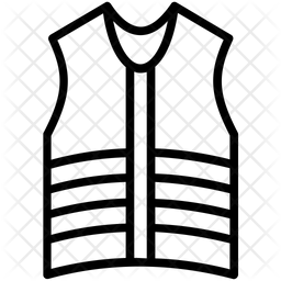 256x256 Safety Vest Icon Of Line Style