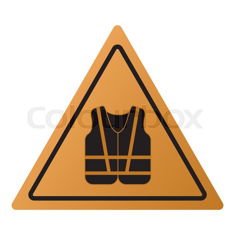 800x800 Flat Design Safety Vest Icon Vector Stock Vector Colourbox