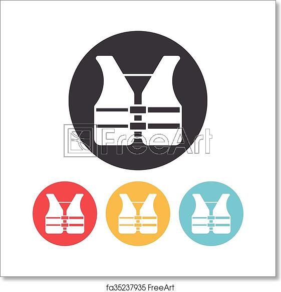 561x581 Free Art Print Of Safety Vest Icon Freeart