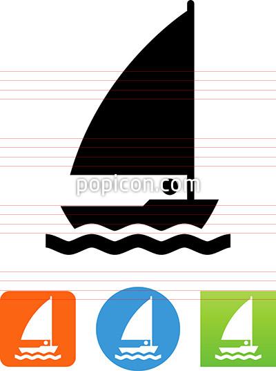 400x537 Person In A Sailboat Icon