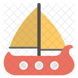 256x256 Sailboat Icon Of Flat Style