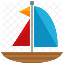 256x256 Sailing Icon Of Flat Style