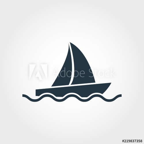 500x500 Sailing Ship Icon Simple Element Illustration Sailing Ship Pixel