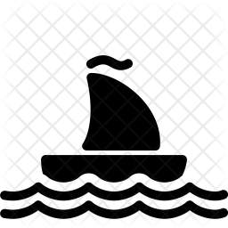 256x256 Sailing Ship Icon Of Glyph Style